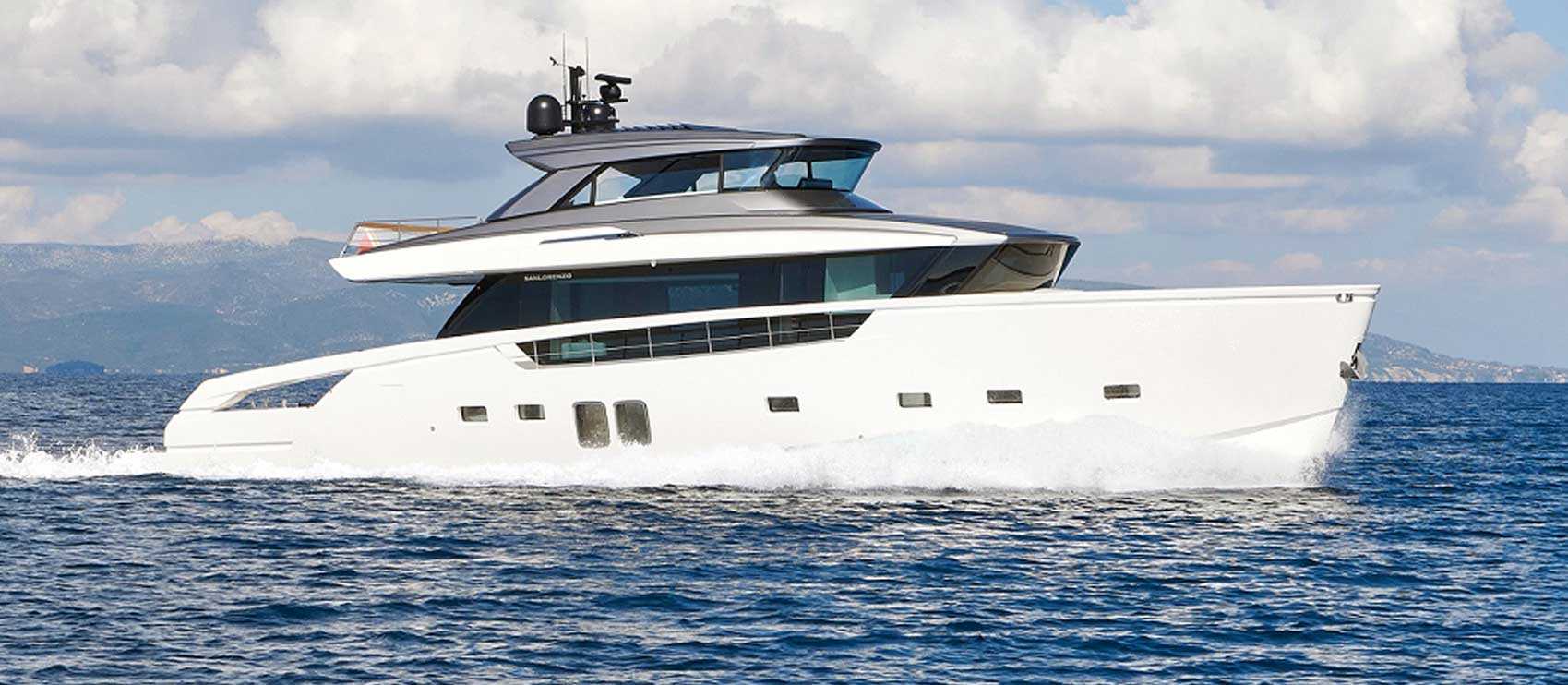 Sanlorenzo Yacht Rental Miami hero image